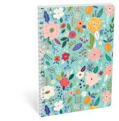 LIZZY CARD  CORNELL Flower тетрадка А4, РЕД