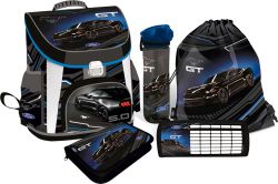 LIZZY CARD FORD Black комплект 5 в 1 - раница, несесер, спортна торба, бутилка, кутия за храна