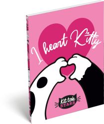 LIZZY CARD KITTOK Heart Kitty тефтерче А7