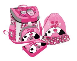 LIZZY CARD KITTOK Heart Kitty комплект 3 в 1 - раница, несесер, спортна торба