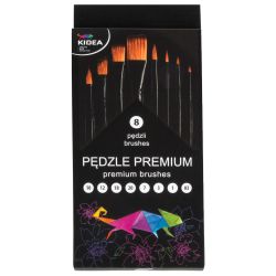 KIDEA комплект четки за рисуване 8 бр. Premium