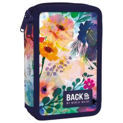 BACKUP 7 DW 10 Flowers несесер с 2 ципа, ПЪЛЕН
