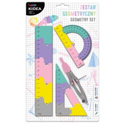 KIDEA Pastel геометричен комплект Пъзел 20 см 4 части