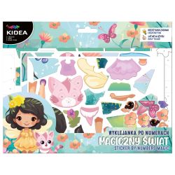 KIDEA игра със стикери по номера Еднорог