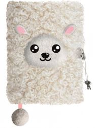 Плюшен таен дневник с катинар 3D A5 My Little Friend Sheep  