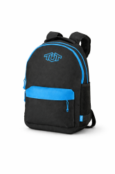 TUT Neon ученическа раница черно/синьо