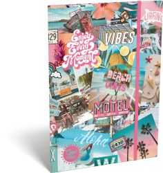 Папка с ластик A4 Lizzy Card - Good vibes beach