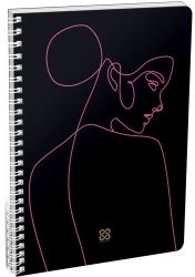 LIZZY CARD Pink Line тетрадка, редове
