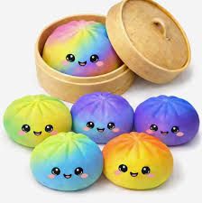 Играчка Squishy Dumpling Rainbow
