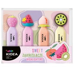 KIDEA комплект 4 бр.текстмаркери Fruit
