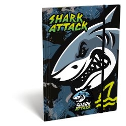LIZZY CARD Shark ATTACK папка с ластик А4