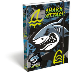 LIZZY CARD Shark ATTACK кутия с ластик А4