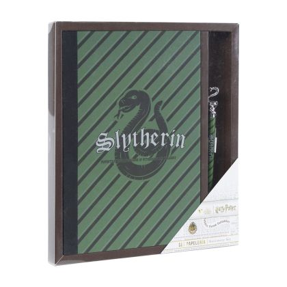 HARRY POTTER SLYTHERIN комплект бележник с химикалка