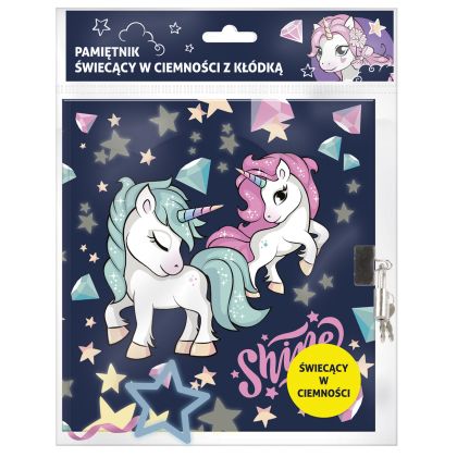 UNICORN 14 таен дневник, светещи на тъмно елементи