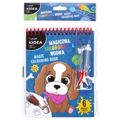 KIDEA Dogs книжка за оцветяване с вода