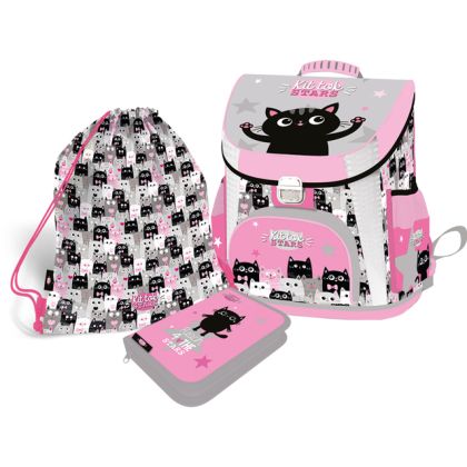 KITTOK STARS комплект 3 в 1 - раница, несесер, спортна торба