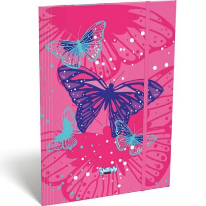 PINK BUTTERFLY папка с ластик