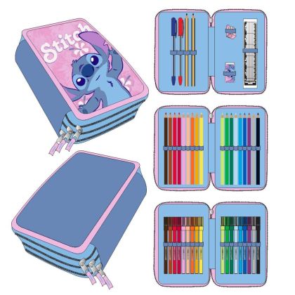 STITCH несесер с 3 ципа, ПЪЛЕН