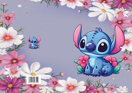 STITCH тетрадка А5, офсет, 20л. – големи квадрати