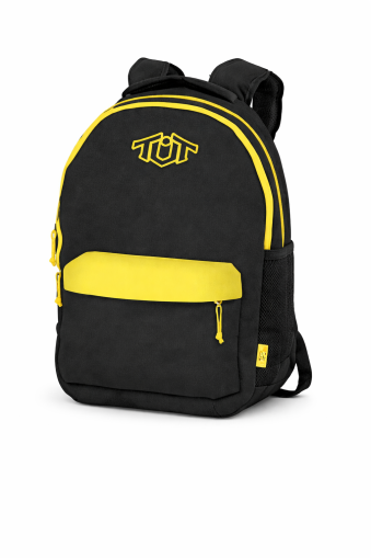 TUT Neon ученическа раница черно/жълто