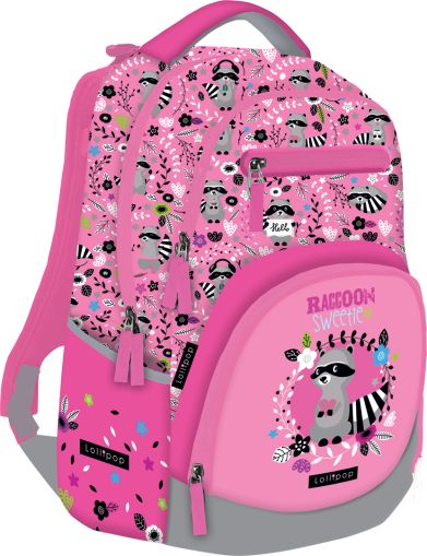 LIZZY CARD Raccoon Sweetie ученическа раница Active