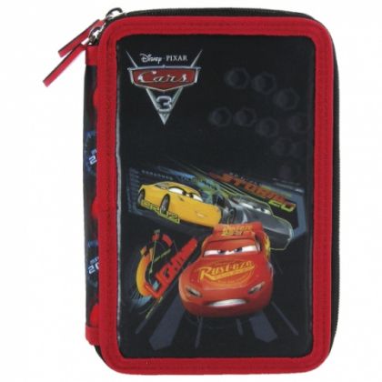 Ученически несесер Derform - Cars 3, с 2 ципа
