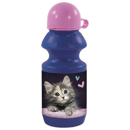Бутилка Derform Cleo&Frank 30 - Коте, синя, 330 ml