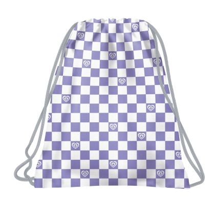 BACKUP 8 A 29 VIOLET CHECKERBOARD спортна торба