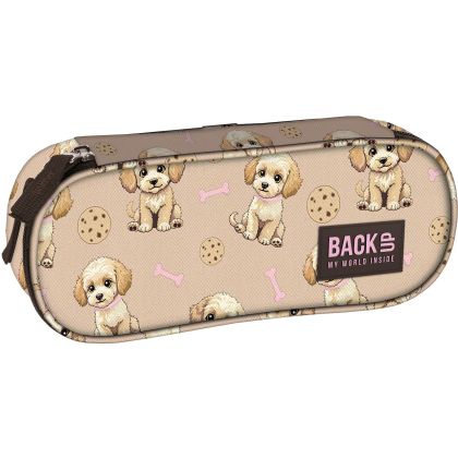 BACKUP 8 A 35 BEIGE DOGS овален несесер