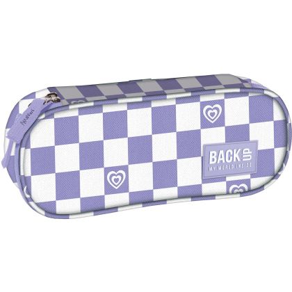 BACKUP 8 A 29 VIOLET CHECKERBOARD овален несесер