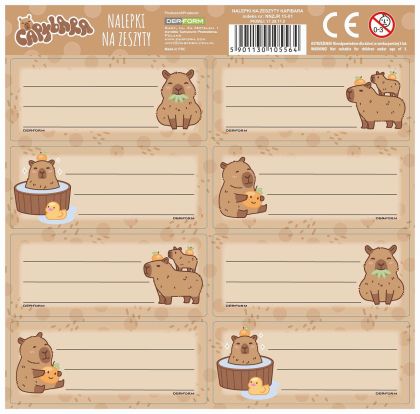 CAPYBARA 10 етикети