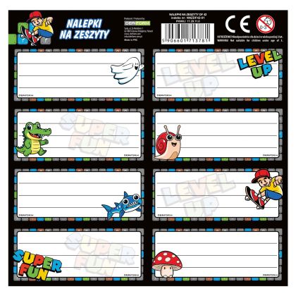 SUPER MARIO DF 42 етикети