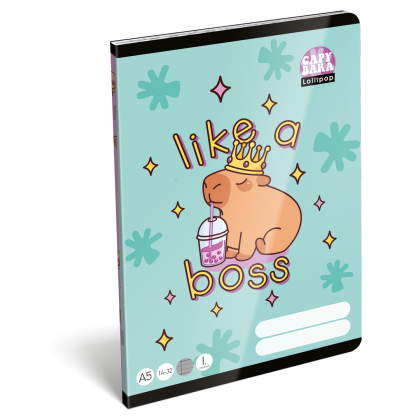 LIZZY CARD LOLLIPOP CAPYBARA тетрадка А4, редове