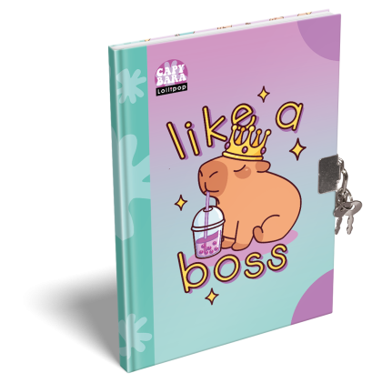 LIZZY CARD LOLLIPOP CAPYBARA таен дневник с катинар