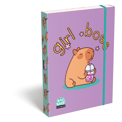 LIZZY CARD LOLLIPOP CAPYBARA кутия с ластик А5
