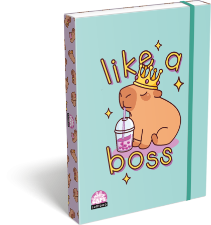 LIZZY CARD LOLLIPOP CAPYBARA кутия с ластик А4