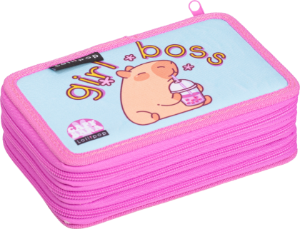 LIZZY CARD LOLLIPOP CAPYBARA несесер с 3 ципа