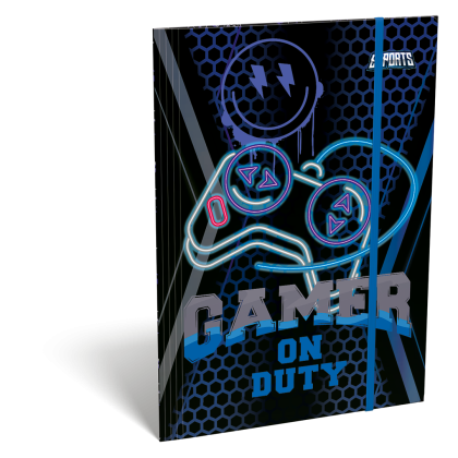 LIZZY CARD Esport GAMER ON DUTY кутия с ластик А4