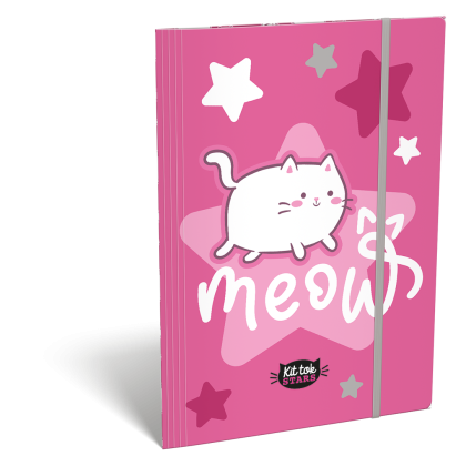 LIZZY CARD KitTok PURRFECT папка с ластик А4