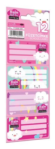 LIZZY CARD LOLLIPOP RAINBOW етикети