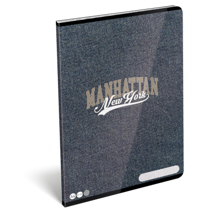 LIZZY CARD Manhattan NEW YORK тетрадка А4, бели листи