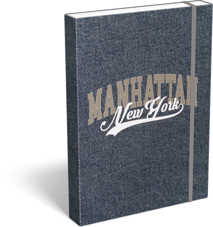 LIZZY CARD Manhattan NEW YORK кутия с ластик А4