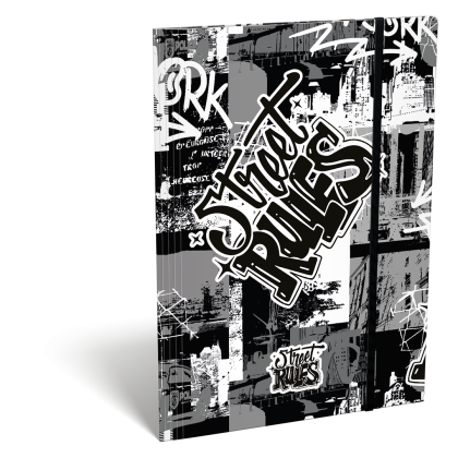 LIZZY CARD Street RULES папка с ластик А4