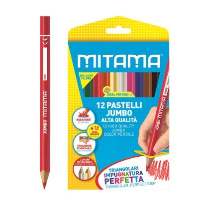 MITAMA Jumbo цветни моливи 12 цв.