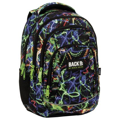 BackUp 5 A 54 Neon  ученическа раница