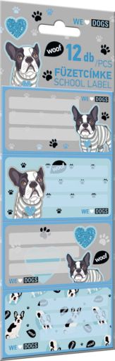 LIZZY CARD WE LOVE DOGS WOOF етикети