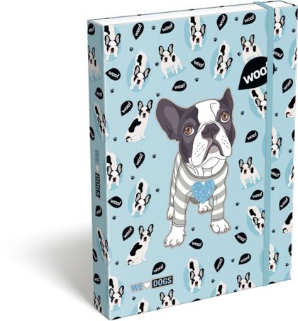 LIZZY CARD WE LOVE DOGS WOOF кутия с ластик