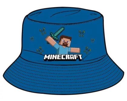 MINECRAFT шапка синя