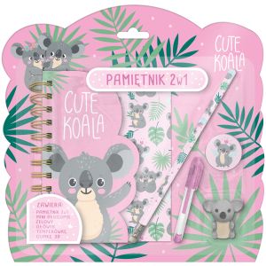 KOALA 10 таен дневник 2 в 1 с аксесоари