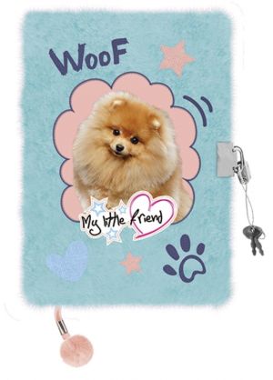 Плюшен таен дневник с катинар MY LITTLE FRIEND FLUFFY DOG